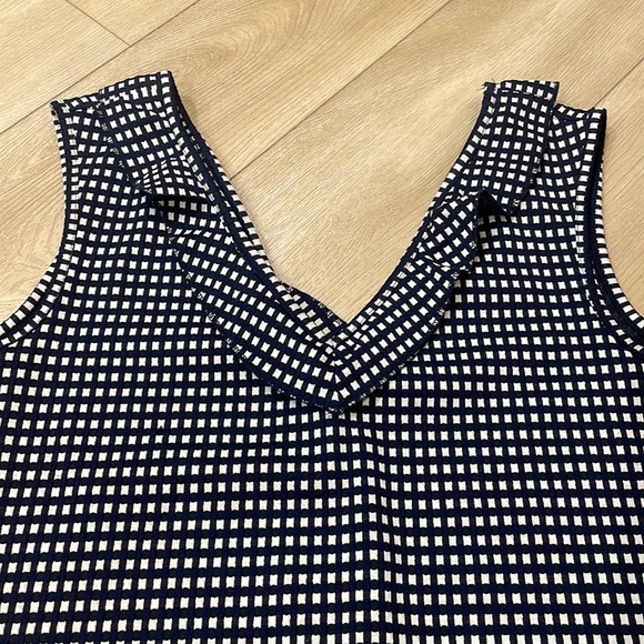 Mango, blue and white gingham dress, size L - Picture 2 of 3
